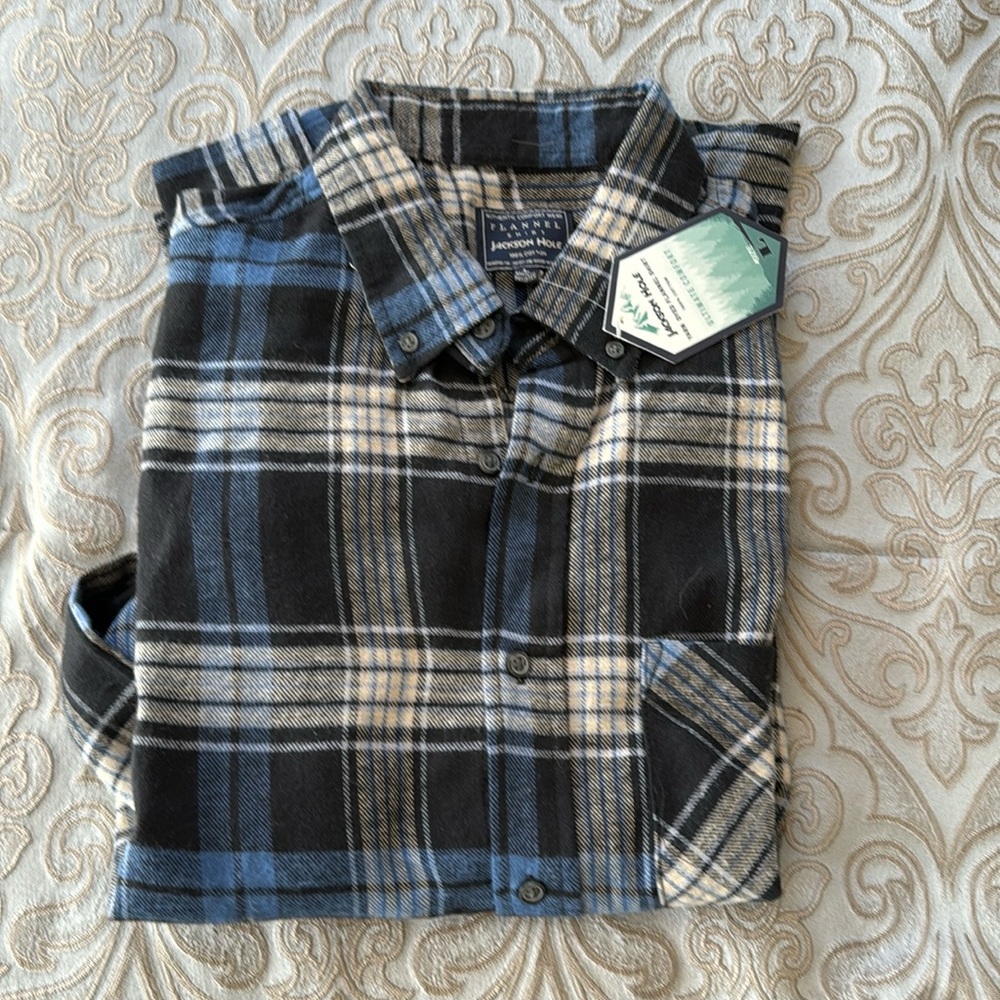 Jackson Hole men’s flannel shirt size large. NWT